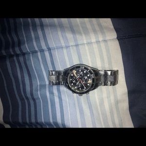 men’s silver watch